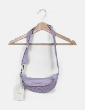 Bershka Riñonera morada texturizada