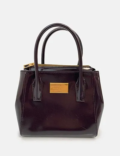 Bimba&Lola Bolso hombro berenjena