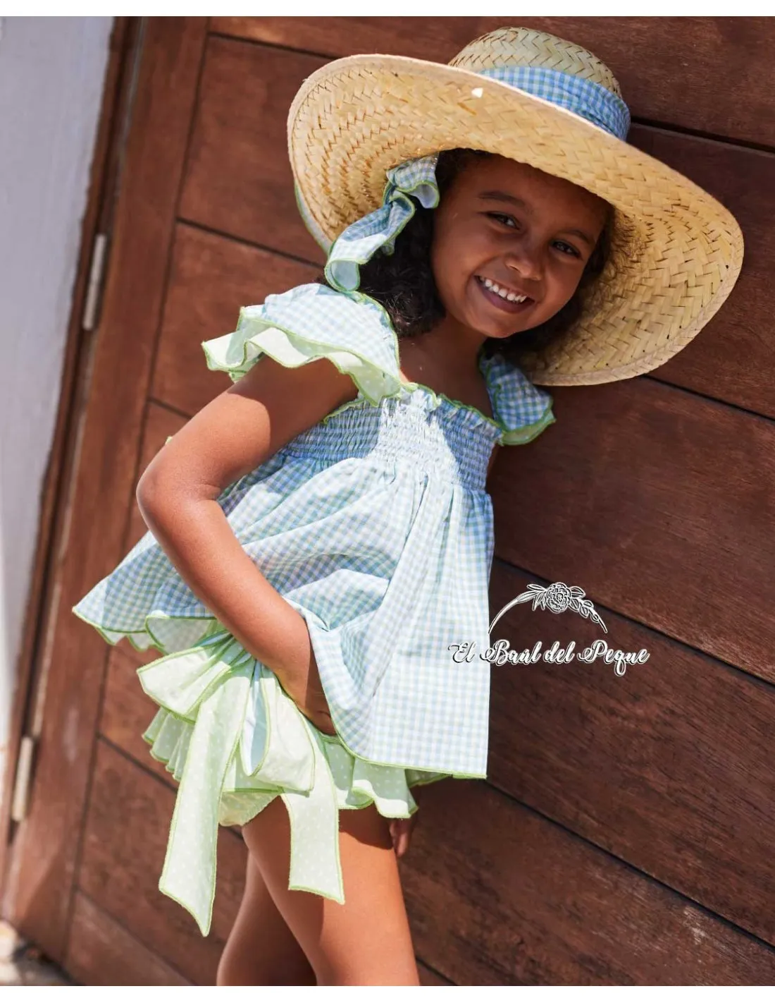 Braguita Lunares y Blusa Vichy La Martinica Familia Cadaqués