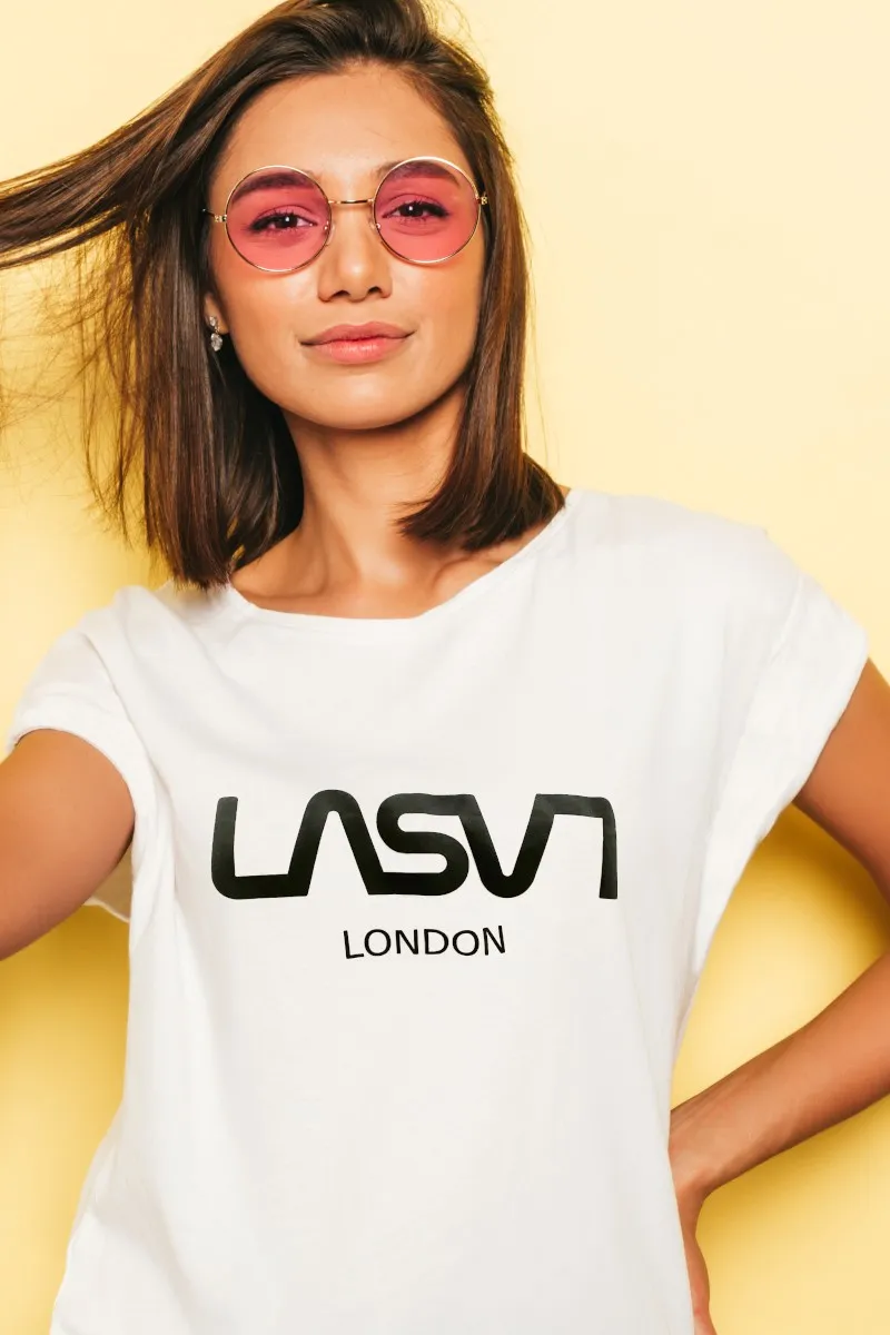 Camiseta de mujer BASIC LONDON Blanca