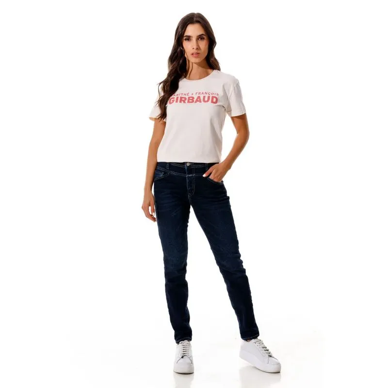 Camiseta Manga Corta Para Mujer Le-Marithé Girbaud