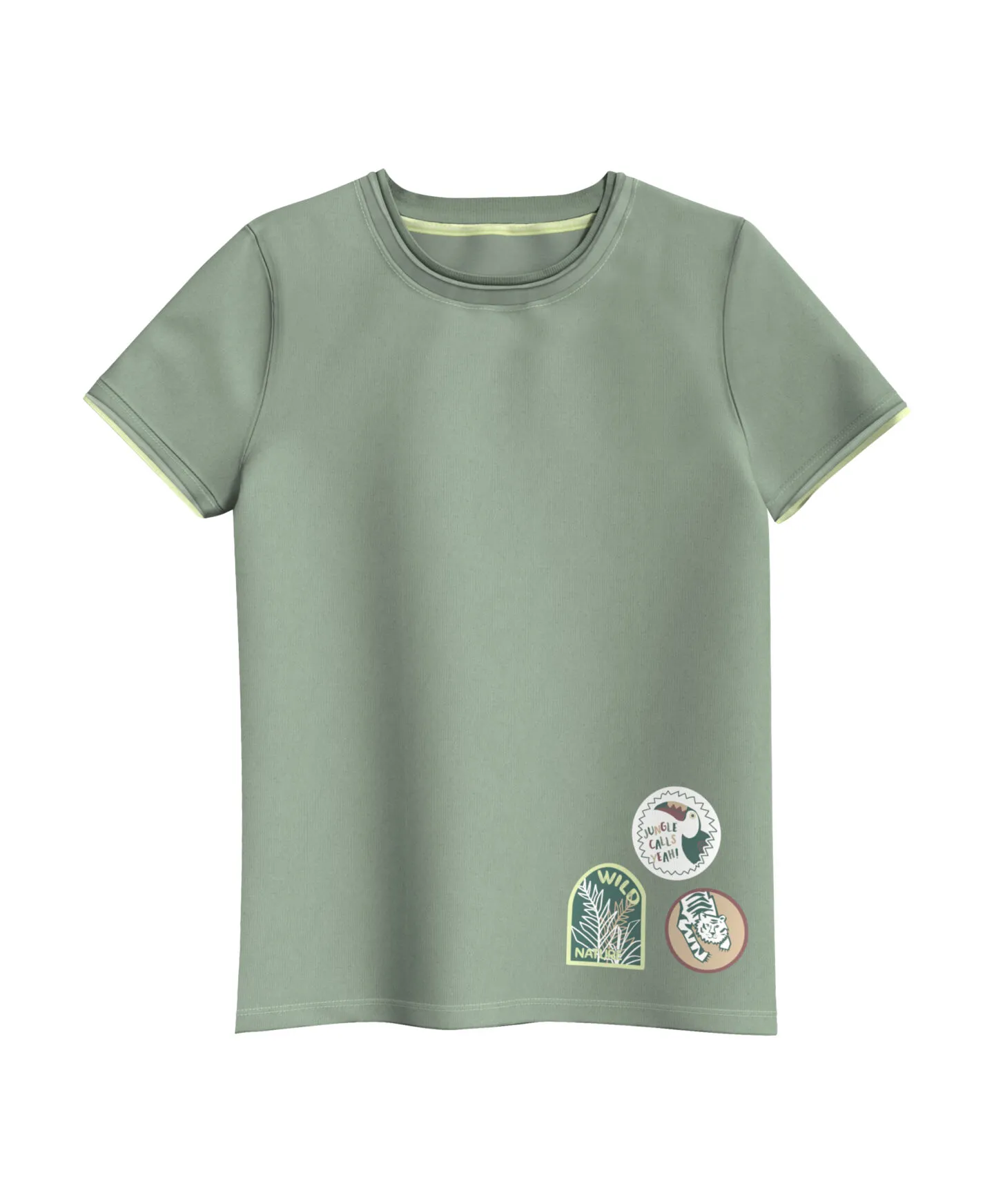 Camiseta verde 100% algodón
