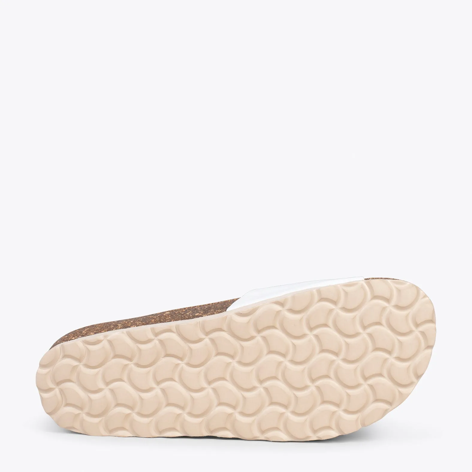 CLAVEL – Sandalias planas de mujer BLANCO