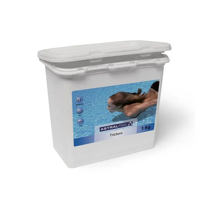 Cloro lento en tabletas 250gr AstralPool (Bote 5Kg)