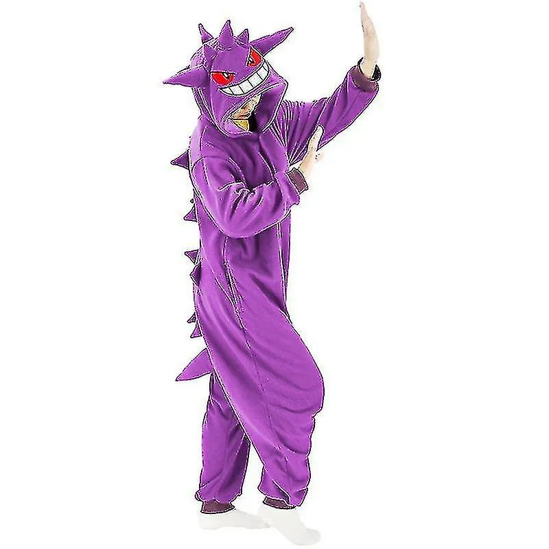 Gengar Disfraz Pijama de cuerpo completo Halloween Navidad Kigurumi de una sola pieza para hombres mujeres