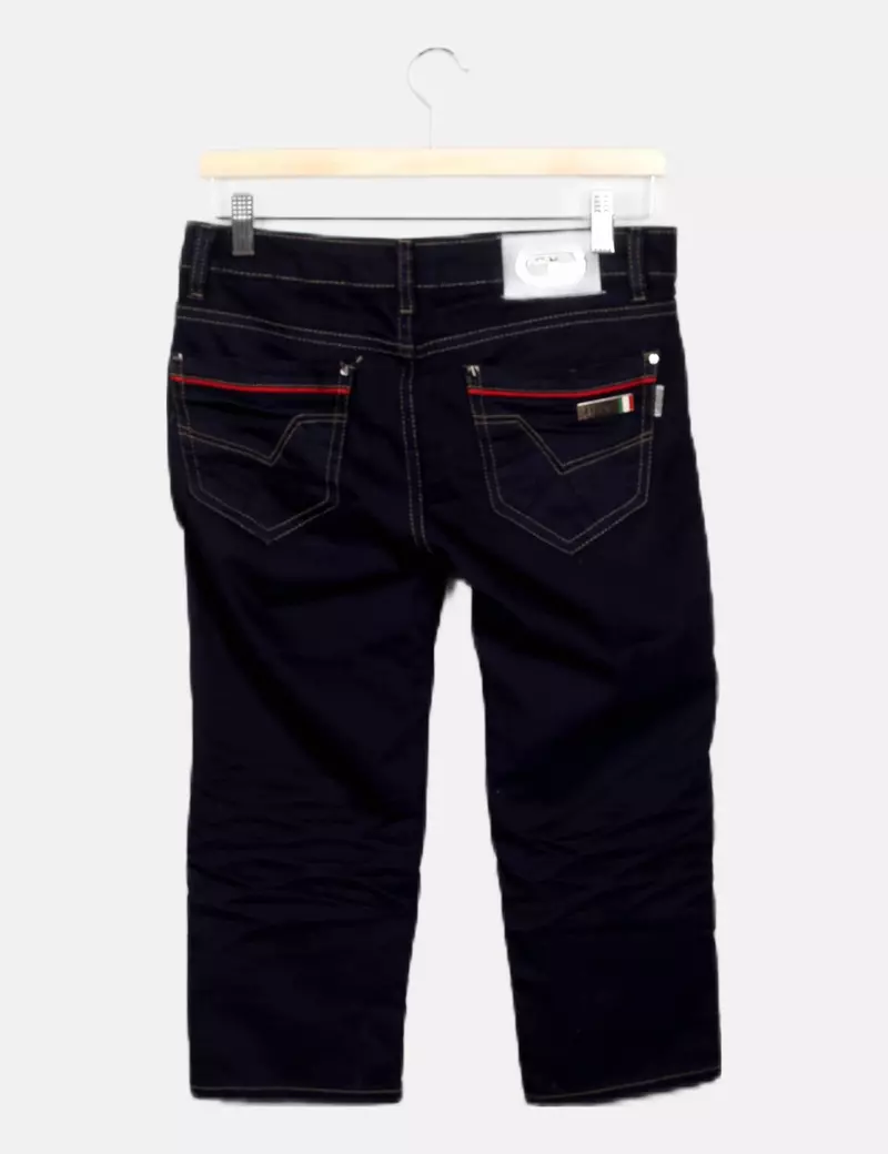 Guodehao Jeans pirata azul marino