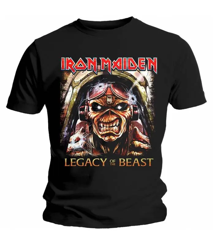 IRON MAIDEN CAMISETA CHICO LEGACY ACES MEN'S TEE ROCK OFF IMTEE86MB