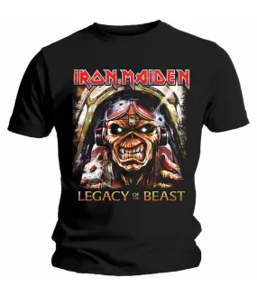 IRON MAIDEN CAMISETA CHICO LEGACY ACES MEN'S TEE ROCK OFF IMTEE86MB