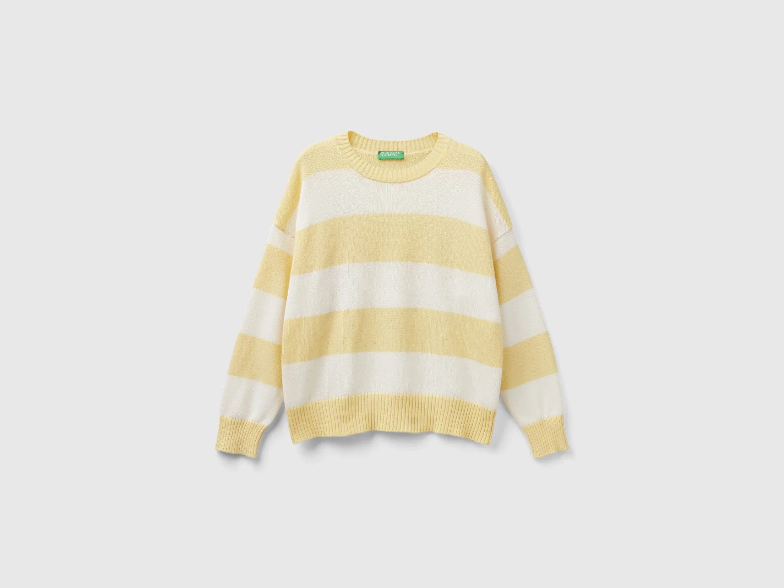 Jersey de rayas de algodón tricot
