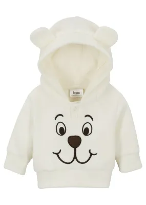 Jersey polar para bebés Crema