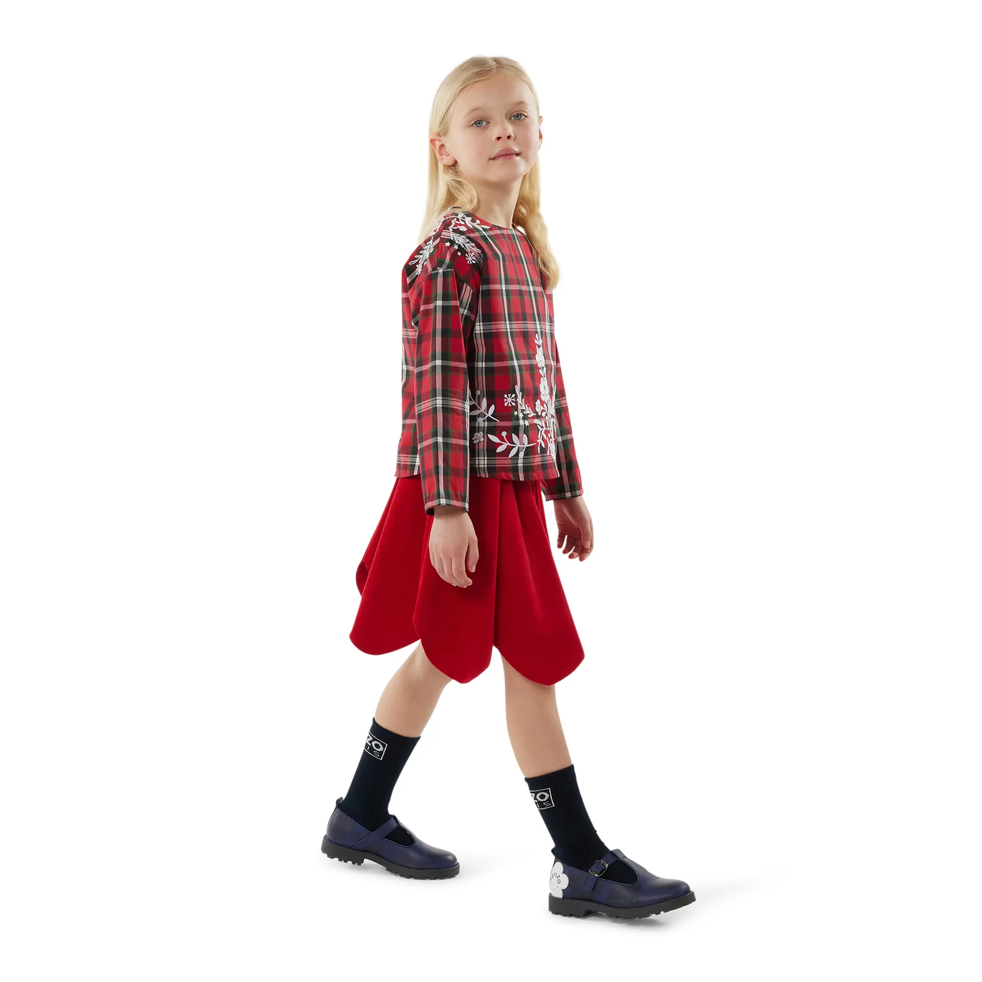 KENZO KIDS Blusa estampada y bordada