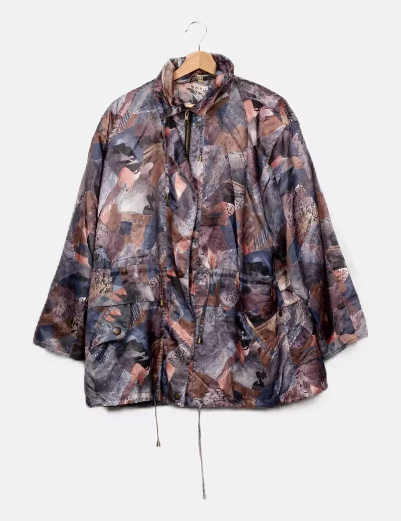 NoName Parka multicolor estampada