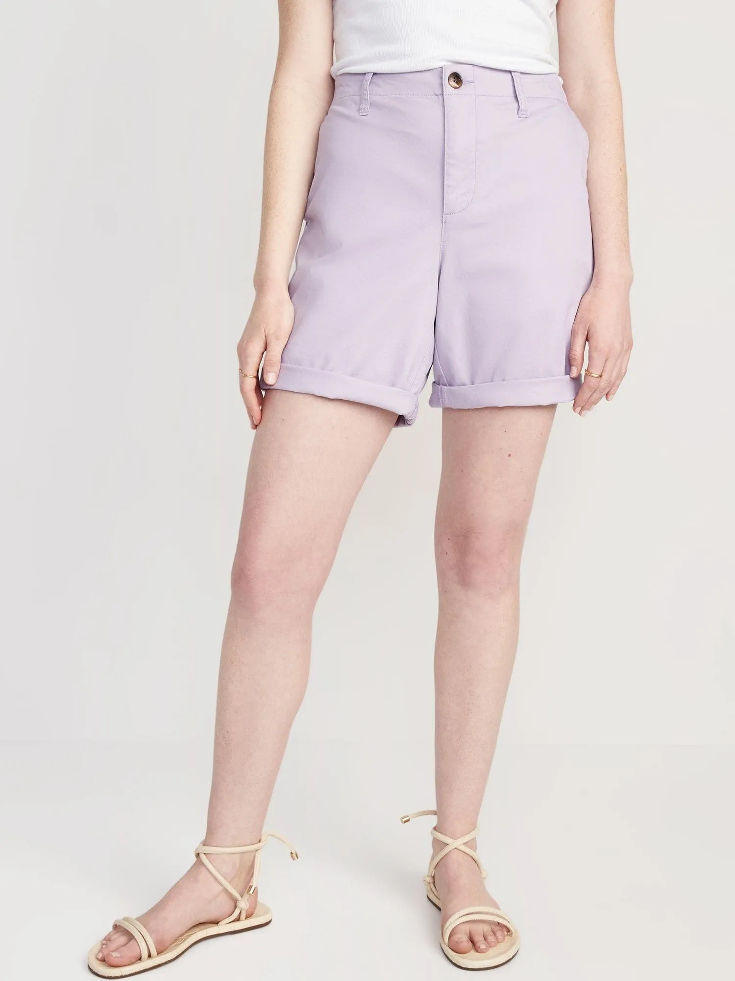 OLD NAVY Shorts Old Navy Chino Pull-On OGC Tiro Alto Mujer