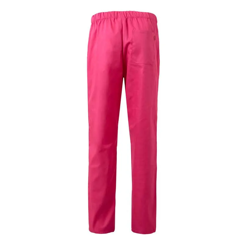 Pantalón pijama laboral con goma fucsia - Velilla