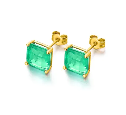 Pendientes Oro de18K “Green Love” GB127OA