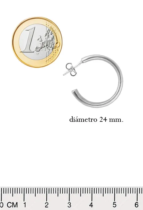 Pendientes plata tipo criollas sistemas de presión 037_E13-036