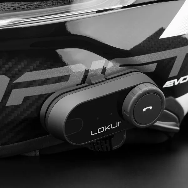 Scorpion Exo Tech Evo Carbon Solid Matt Black + Kit Bluetooth Lokui K30 