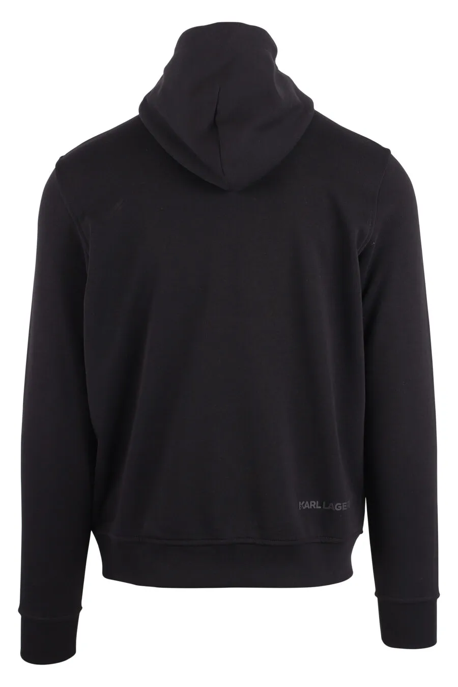 Sudadera negra con capucha y logo 