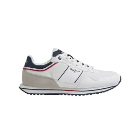 Tenis Pepe Jeans Hombre Tour Club Basic Blanco - Azul