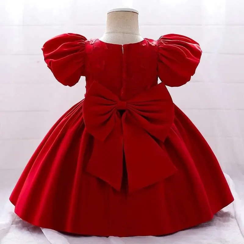Vestido Saanvi color rojo para niñas