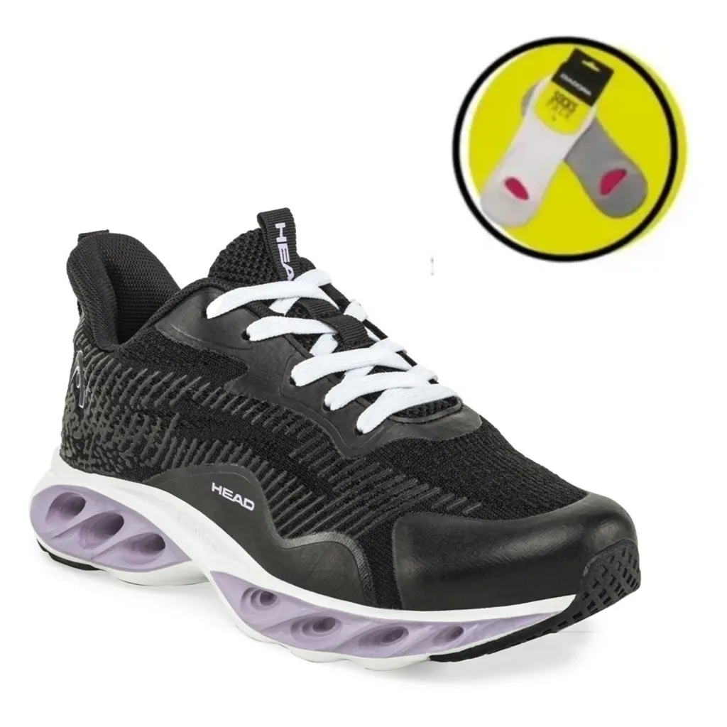 Zapatillas Mujer Head Ng/vi Deportiva Urbana Vesubio +Medias gratis!